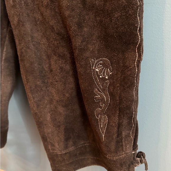 Men's Brown Leather Lederhosen - Picture 7 of 10